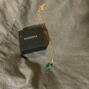 Missoma Green Enamel Necklace